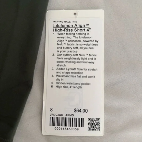 lululemon athletica Align High-Rise Shorts 4” - Picture 3 of 4